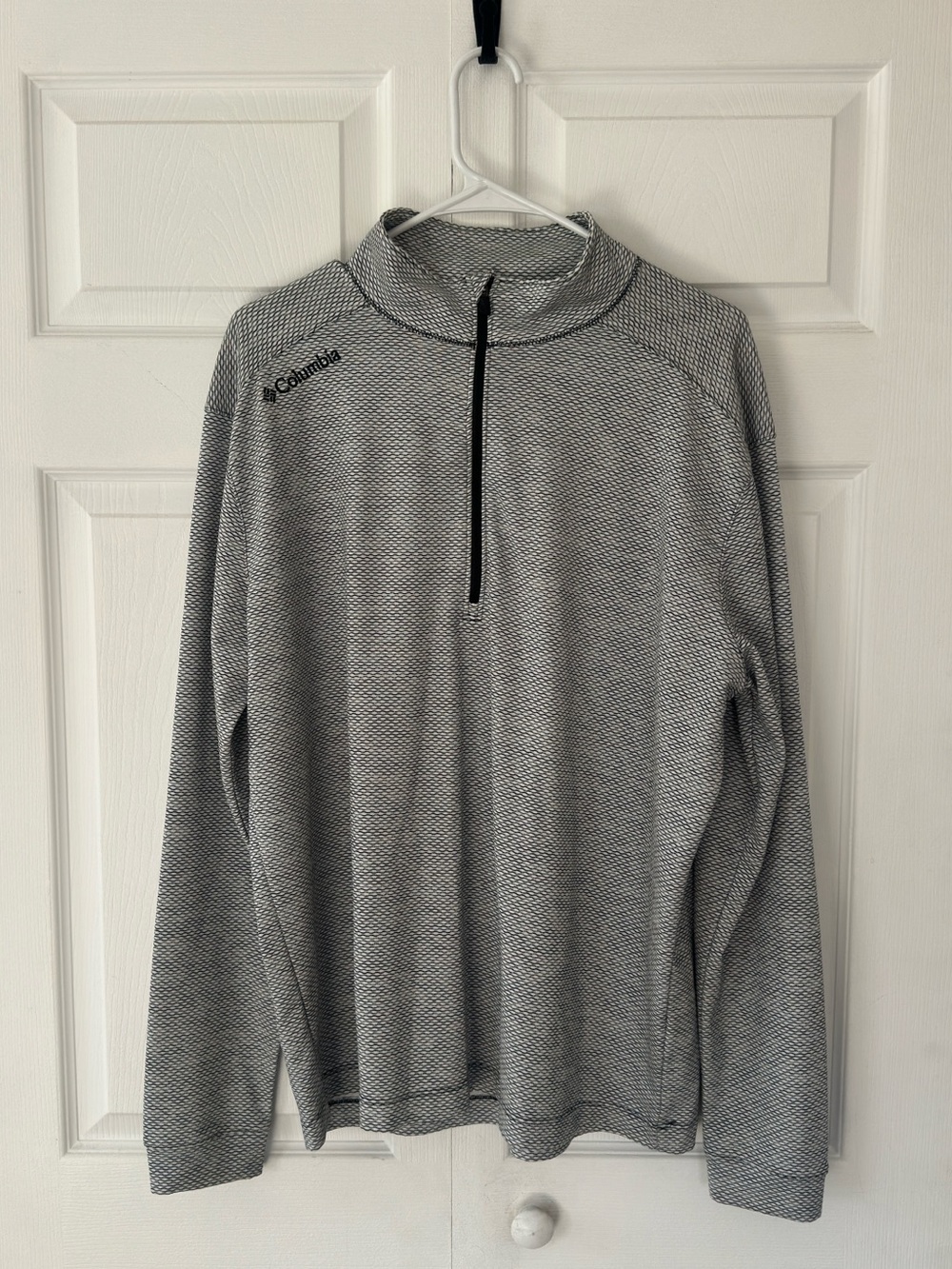 Men’s Columbia Light Gray Heather Quarter-Zip Golf Pullover